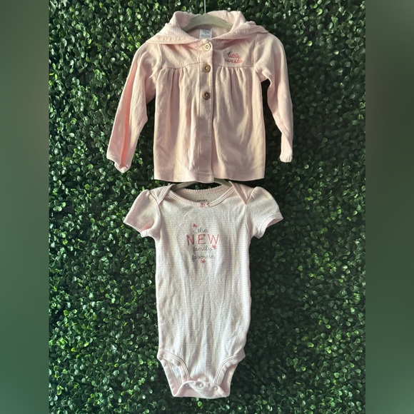 Carter's Other - CARTER’S BABY/TODDLER GIRL BODYSUIT W/ HOODED LIGHTWEIGHT JACKET SET